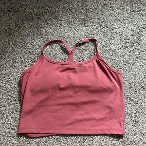 Pink women’s workout tank top